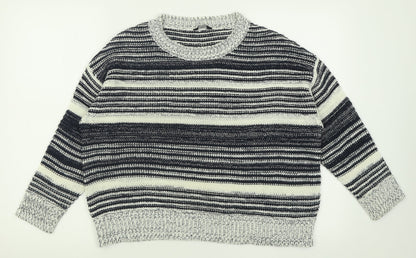 Womens UK Size 14 M&Co Blue Pullover Jumper