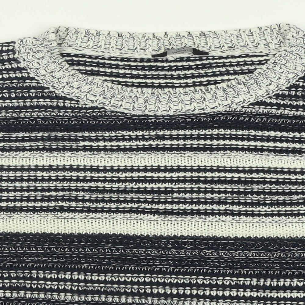 Womens UK Size 14 M&Co Blue Pullover Jumper