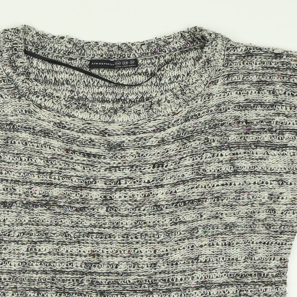 Womens UK Size 10 Atmosphere Grey Pullover Jumper