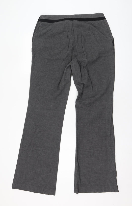 Womens UK Size 10 H&M Regular Fit  Grey Trousers