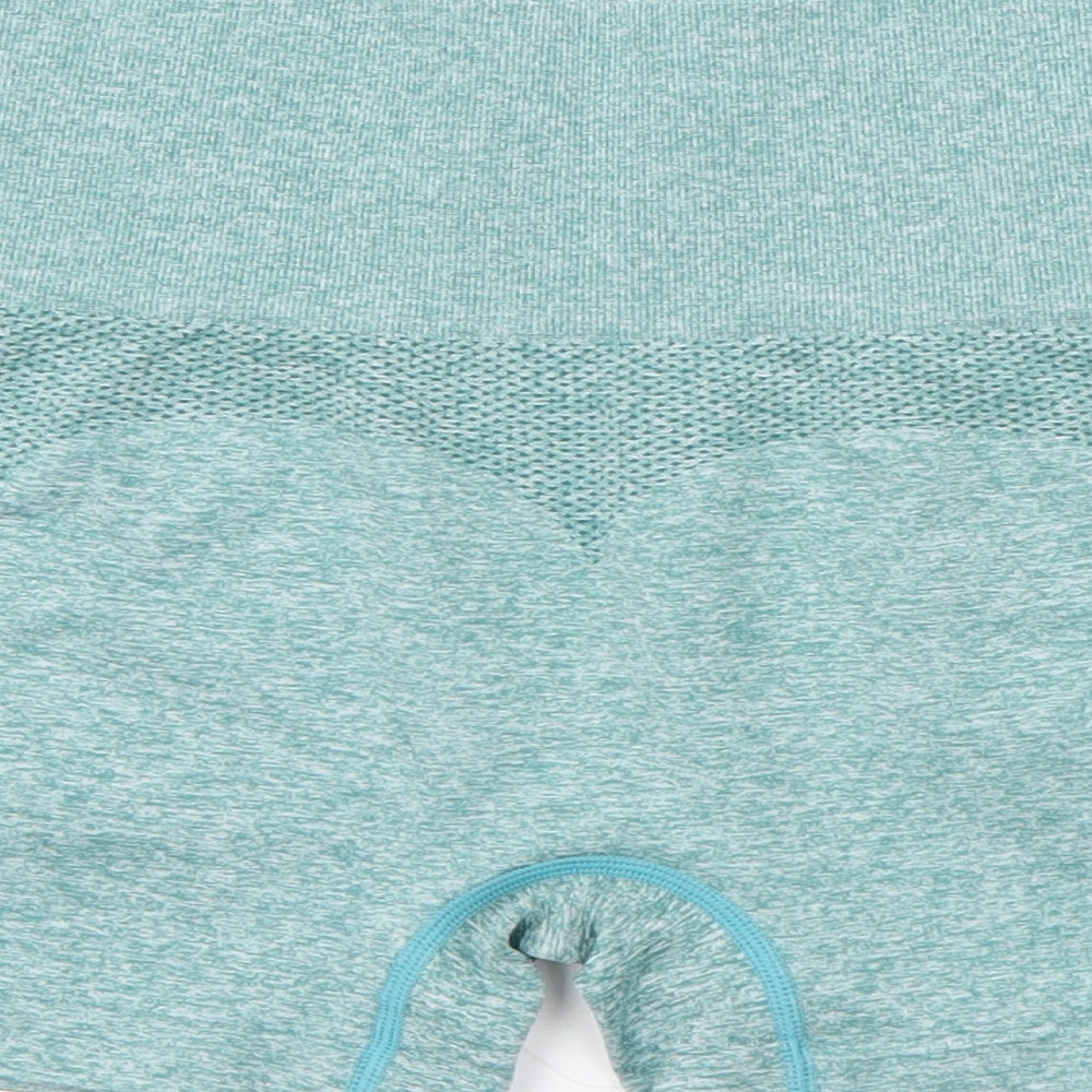 Preworn Mens Green  Polyamide Biker Shorts Size M  Regular