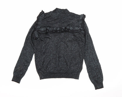 Womens UK Size 12 Marks and Spencer Silver Pullover Jumper