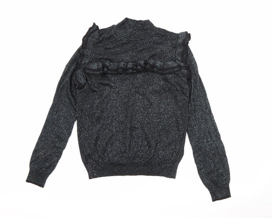 Womens UK Size 12 Marks and Spencer Silver Pullover Jumper