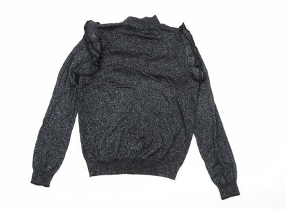Womens UK Size 12 Marks and Spencer Silver Pullover Jumper