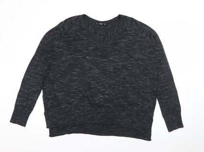 Womens UK Size L Mango Grey Pullover Jumper