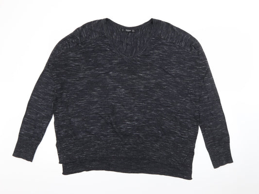 Womens UK Size L Mango Grey Pullover Jumper