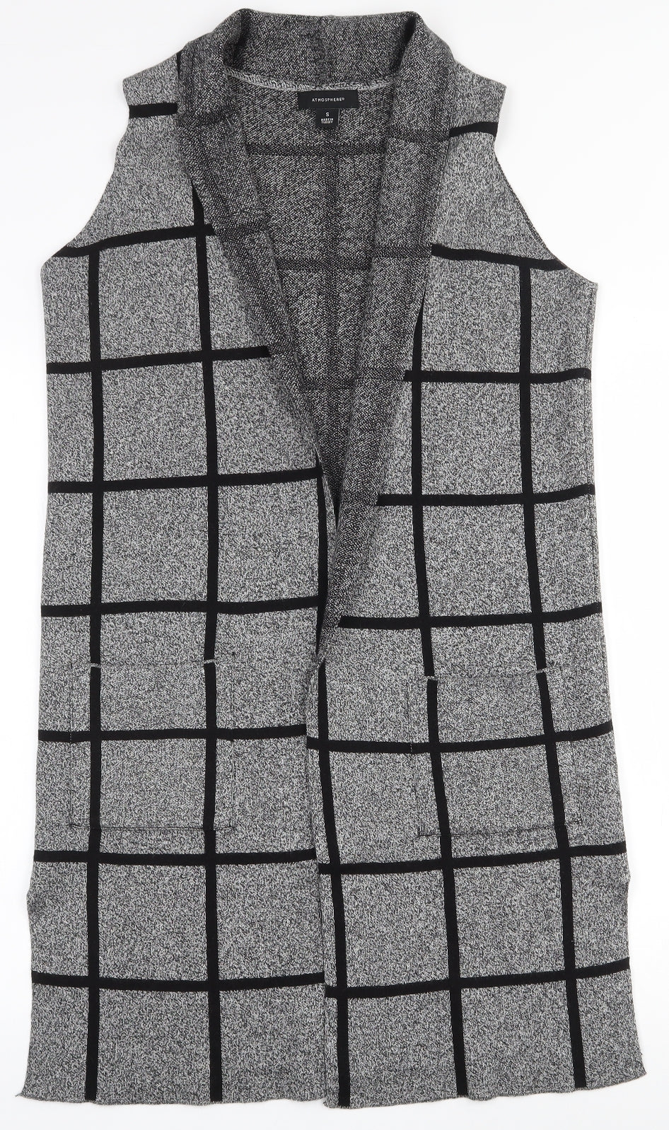 Womens UK Size S Atmosphere Grey Cardigan Jumper