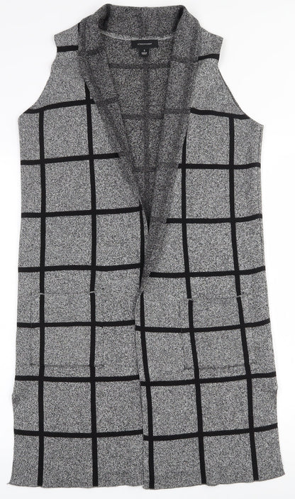 Womens UK Size S Atmosphere Grey Cardigan Jumper