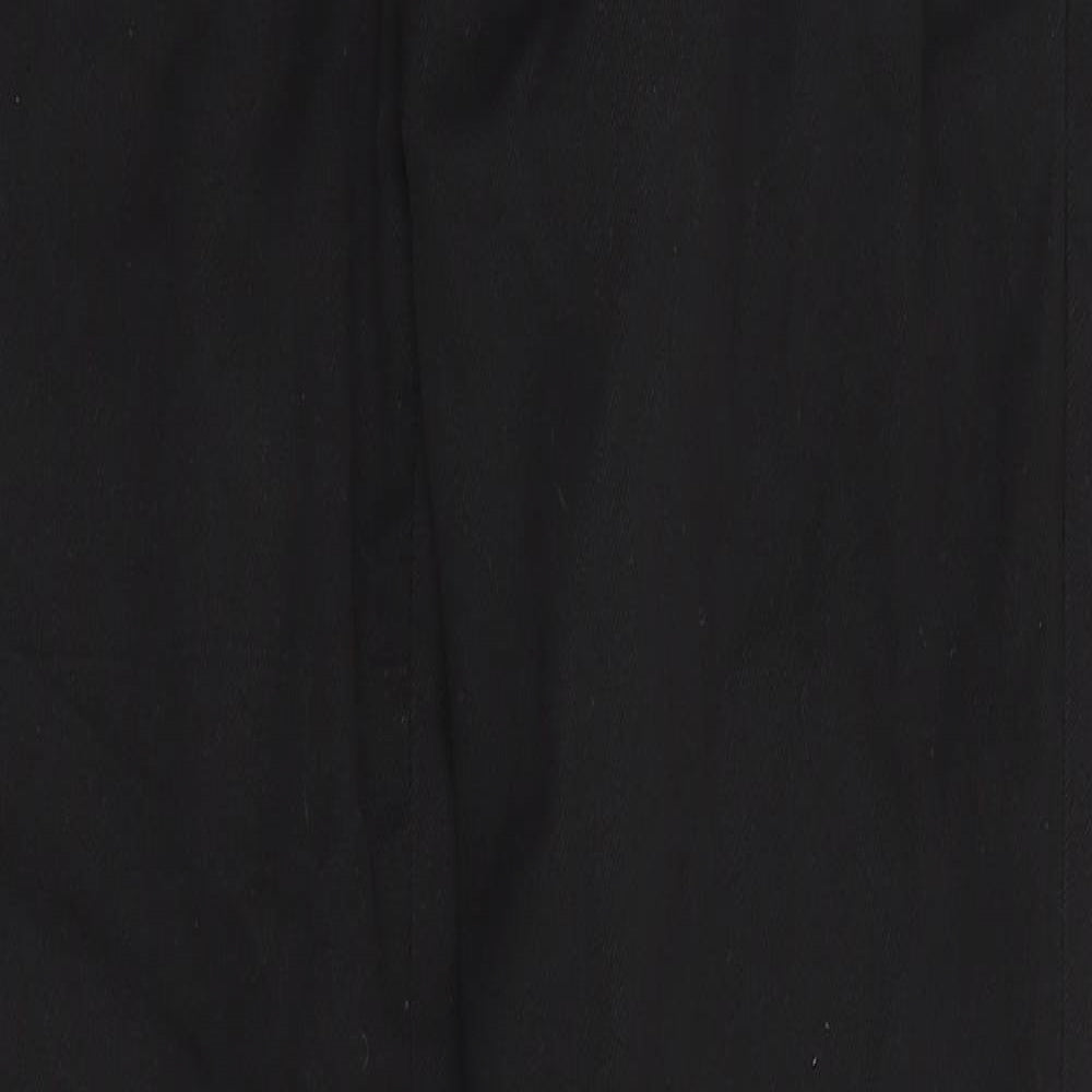 1880 Club Mens Black  Polyester Trousers  Size 32 in L30 in Regular Zip - Teflon