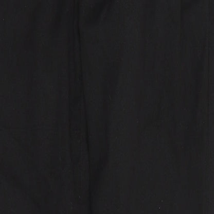 1880 Club Mens Black  Polyester Trousers  Size 32 in L30 in Regular Zip - Teflon