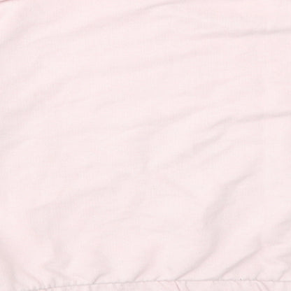 George Girls Pink  Cotton Pullover Sweatshirt Size 11-12 Years  Drawstring - Active Mode