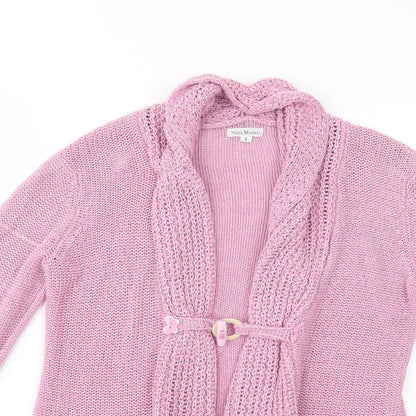 Womens UK Size S Nina Murati Pink Cardigan Jumper