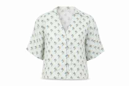 Womens UK Size 10 Topshop Green Basic Button-Up