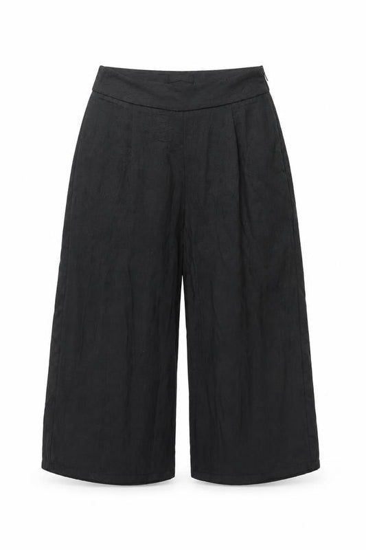 Womens UK Size 8 Missguided Regular Fit Cropped Black Trousers