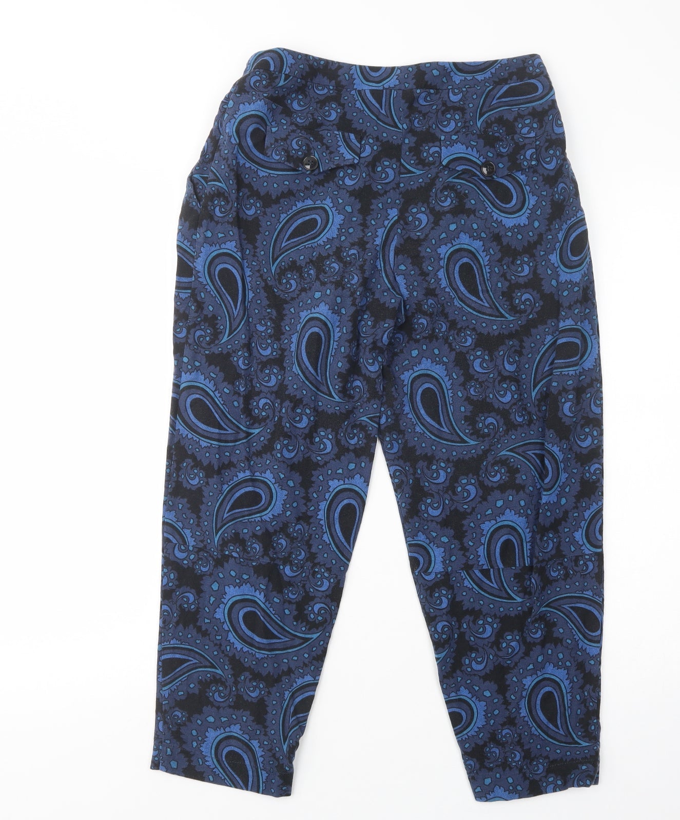 Womens UK Size 8 Topshop Regular Fit  Blue Trousers