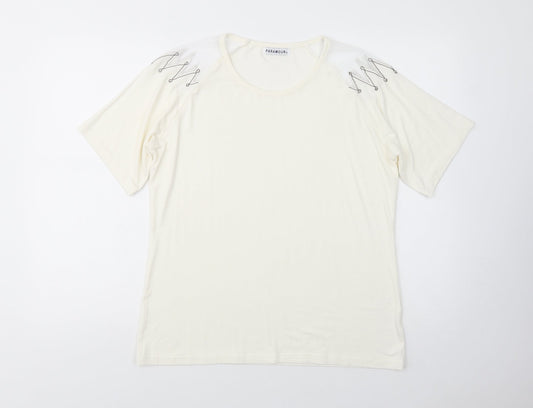 Womens UK Size M Paramour Ivory Basic Blouse