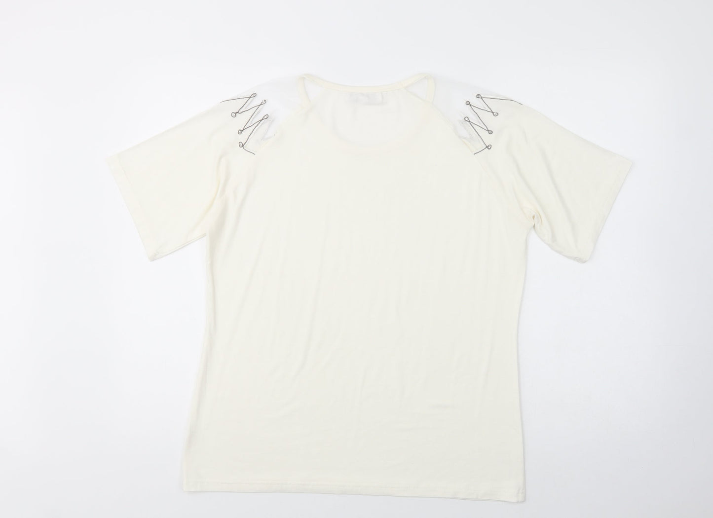 Womens UK Size M Paramour Ivory Basic Blouse