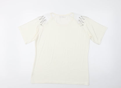 Womens UK Size M Paramour Ivory Basic Blouse