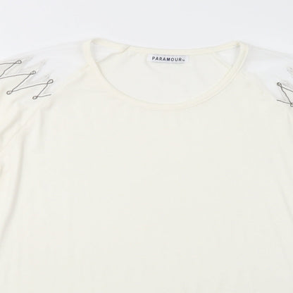 Womens UK Size M Paramour Ivory Basic Blouse