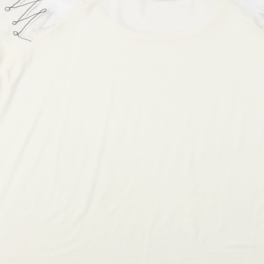 Womens UK Size M Paramour Ivory Basic Blouse