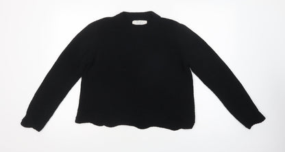 Primark Womens Black Mock Neck  Polyester Pullover Jumper Size 14