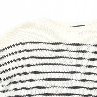 Womens UK Size S New Look White Pullover Jumper