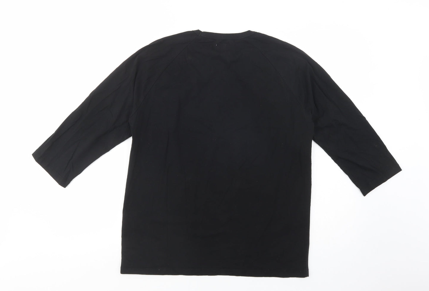 Womens UK Size L ASOS Black Basic Blouse