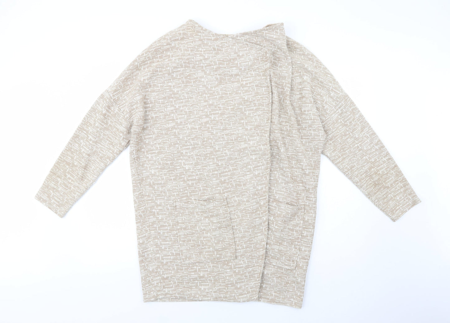 Womens UK Size 14 River Island Beige Cardigan Jumper