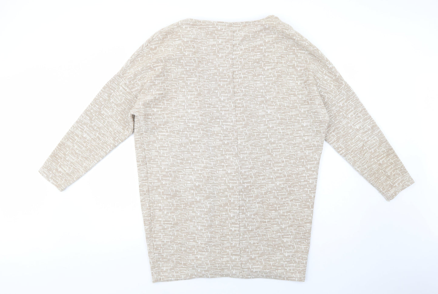 Womens UK Size 14 River Island Beige Cardigan Jumper