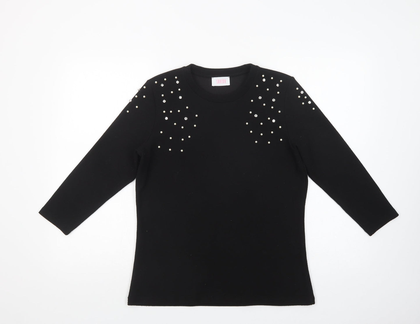 Womens UK Size L Savida Black Pullover Jumper