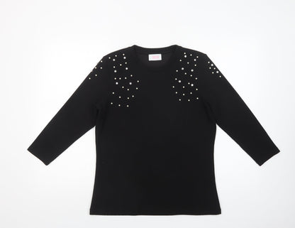 Womens UK Size L Savida Black Pullover Jumper