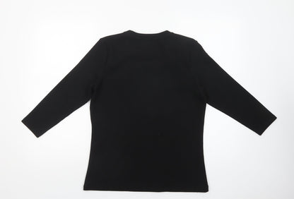 Womens UK Size L Savida Black Pullover Jumper