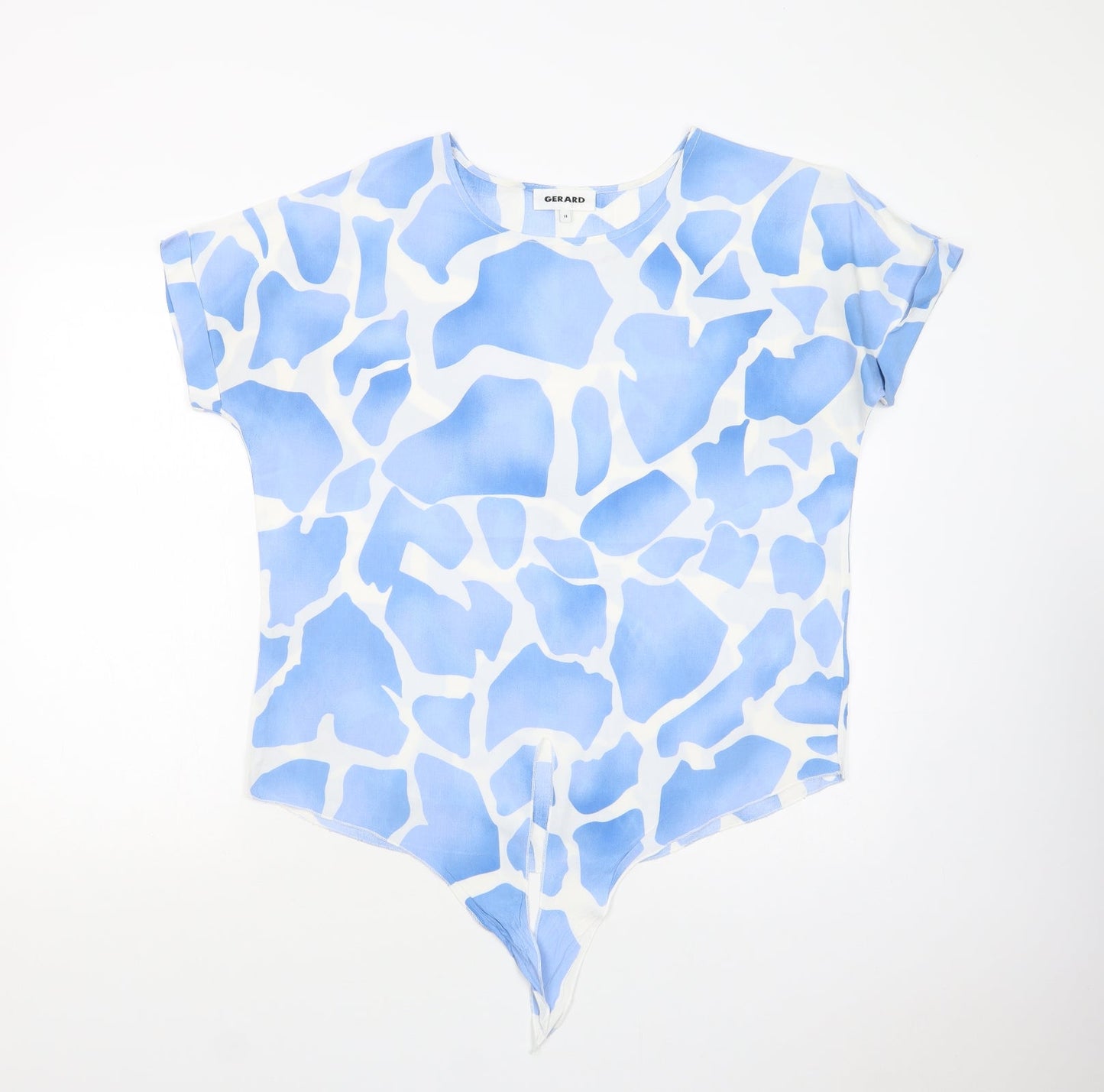 Womens UK Size 14 Gerard Blue Basic Blouse