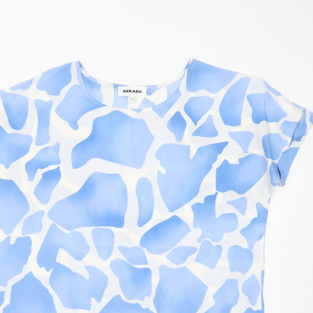 Womens UK Size 14 Gerard Blue Basic Blouse