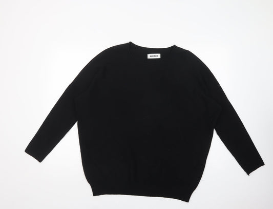 Gerard Womens Black Crew Neck  Viscose Pullover Jumper Size XL