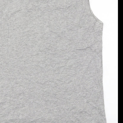 Womens UK Size 6 New Look Grey Basic Tank