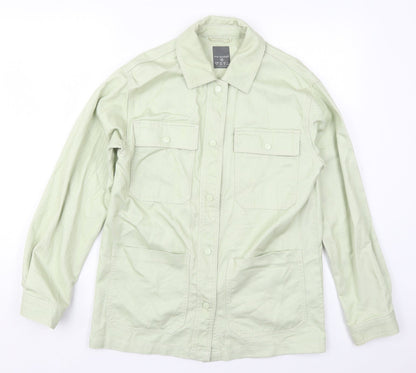 Primark Womens Green   Jacket  Size 6  Button