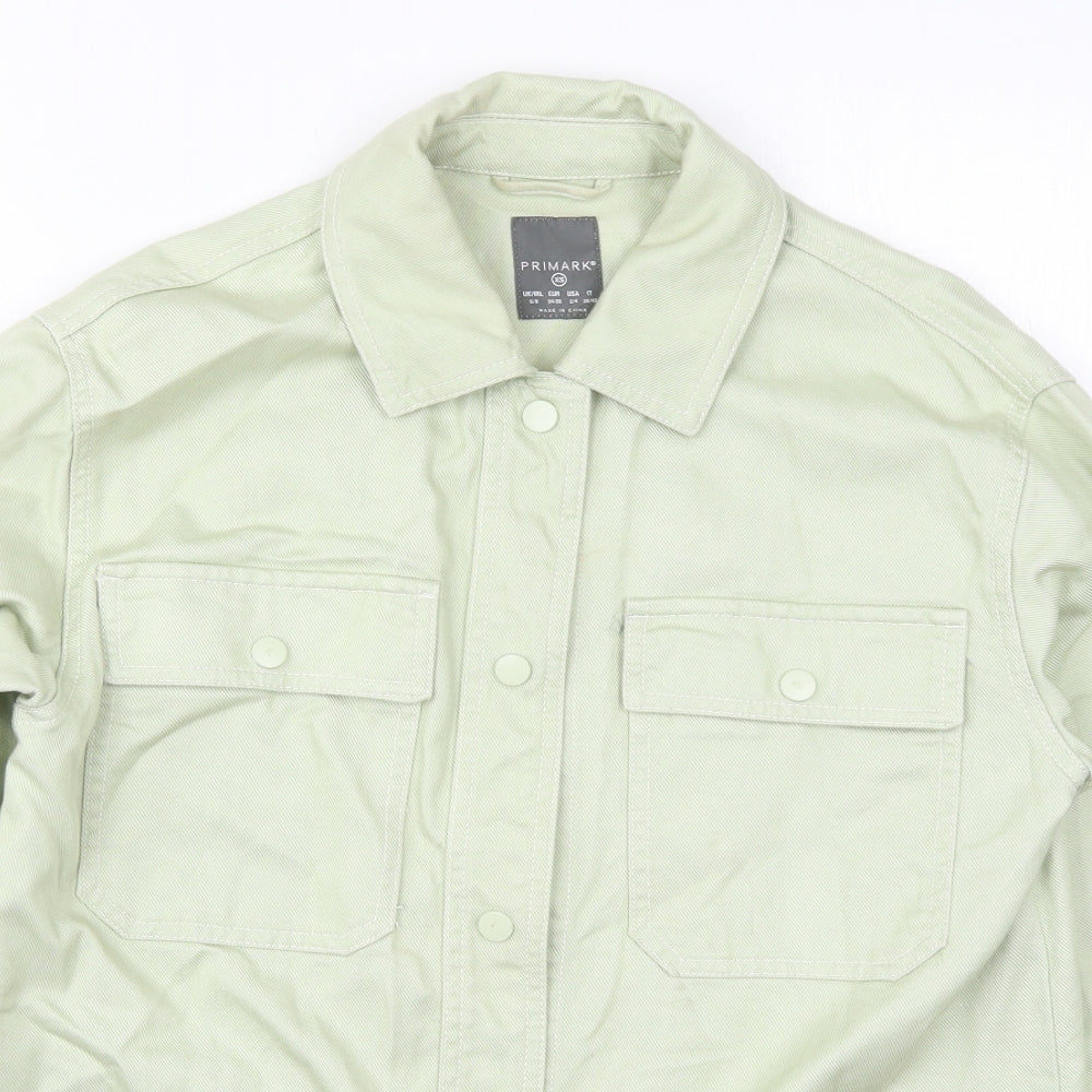 Primark Womens Green   Jacket  Size 6  Button