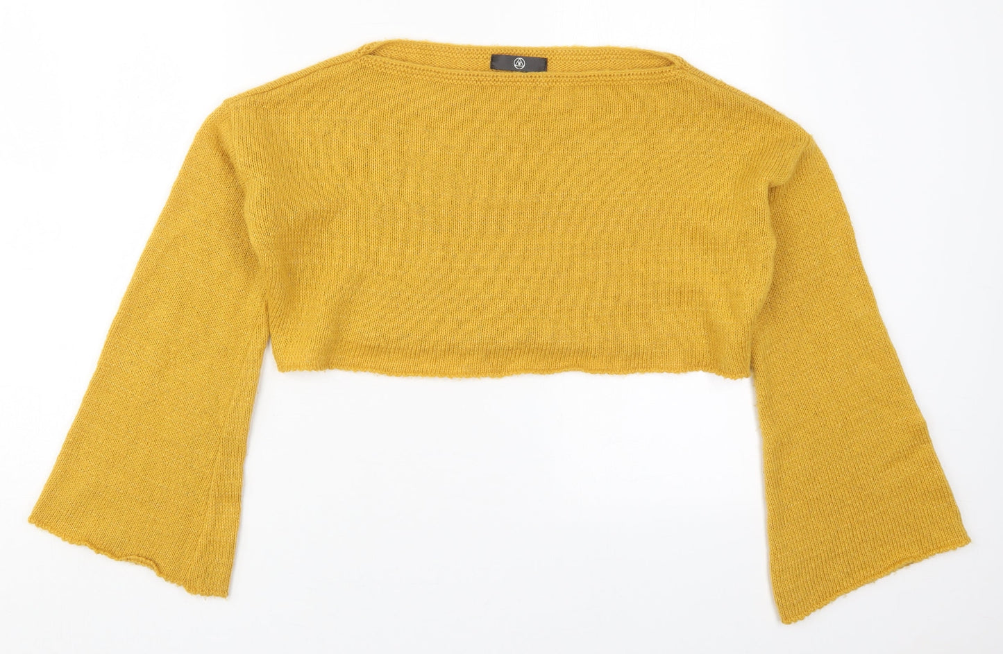 Womens UK Size 6 Missguided Yellow Pullover Jumper