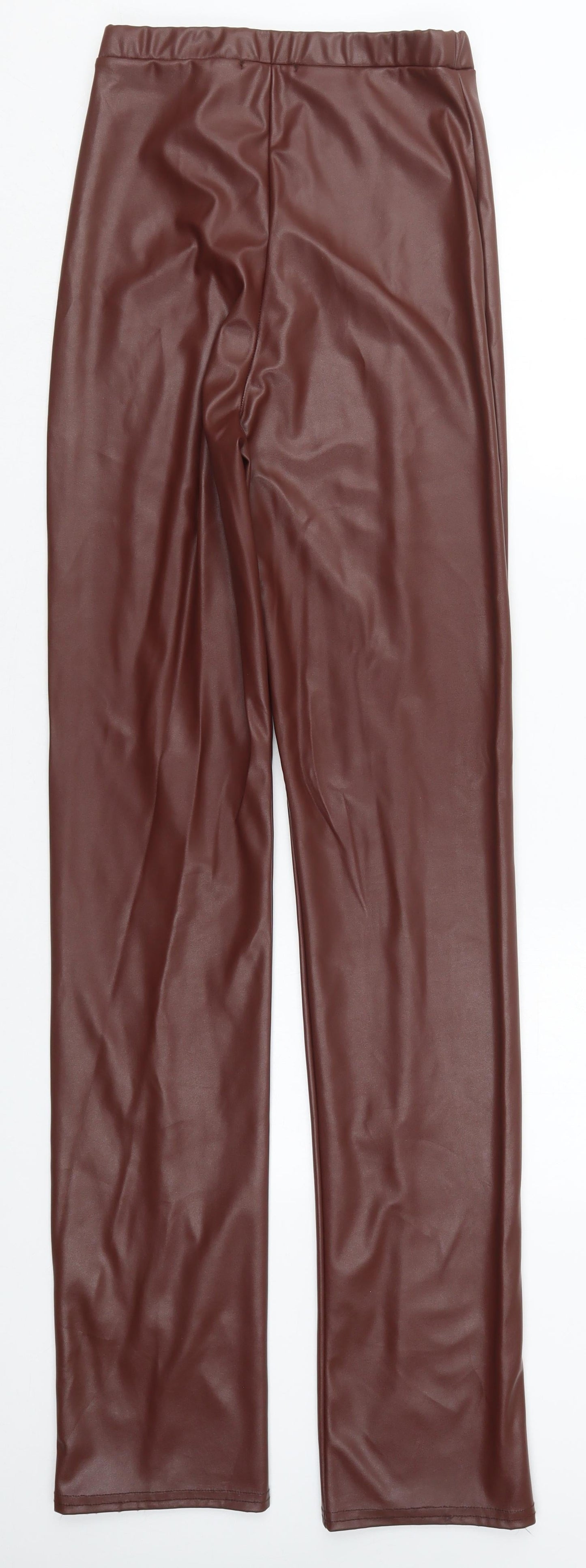 Womens UK Size 6 PRETTYLITTLETHING Regular Fit  Brown Trousers