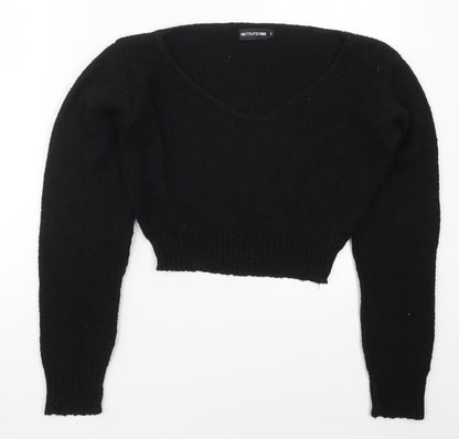 Womens UK Size S PRETTYLITTLETHING Black Pullover Jumper