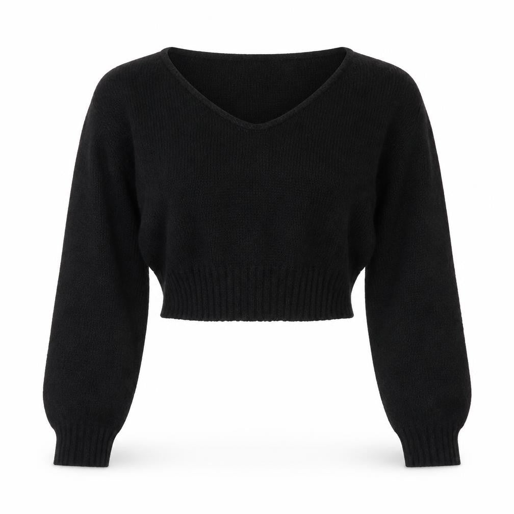 Womens UK Size S PRETTYLITTLETHING Black Pullover Jumper
