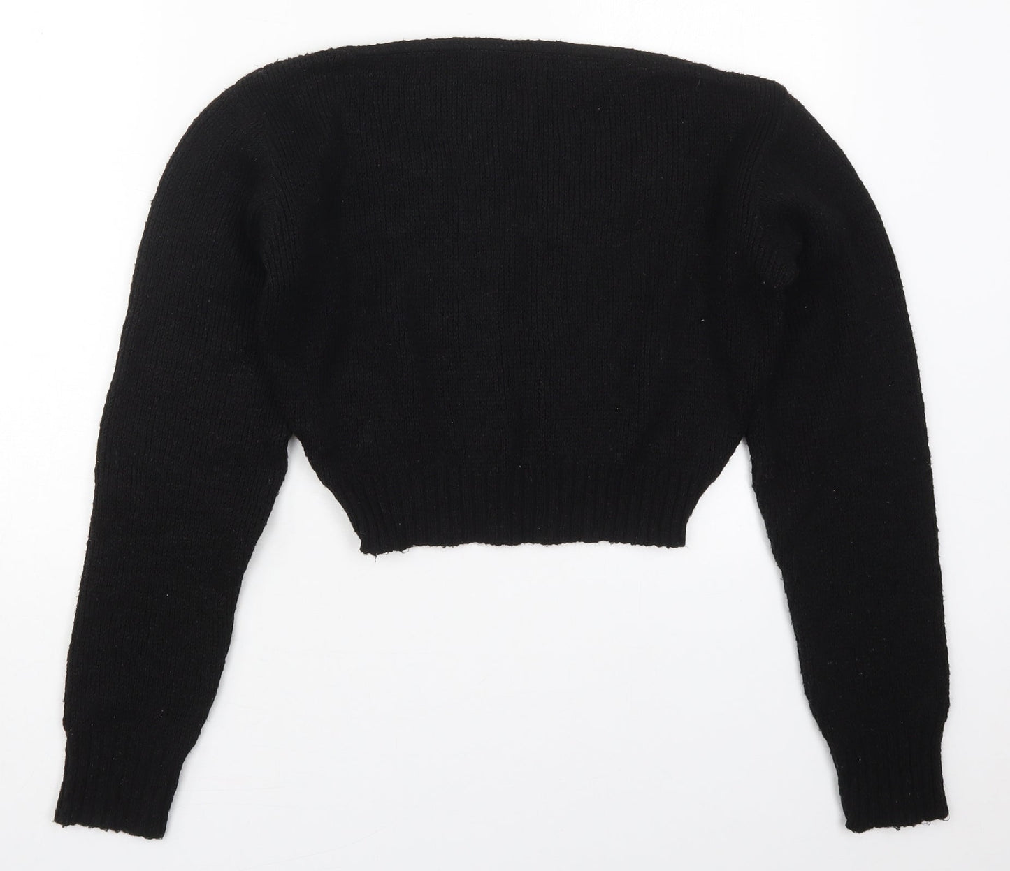 Womens UK Size S PRETTYLITTLETHING Black Pullover Jumper