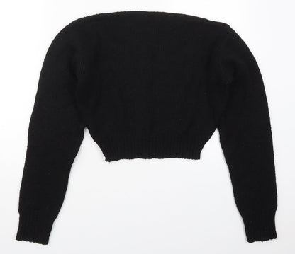 Womens UK Size S PRETTYLITTLETHING Black Pullover Jumper