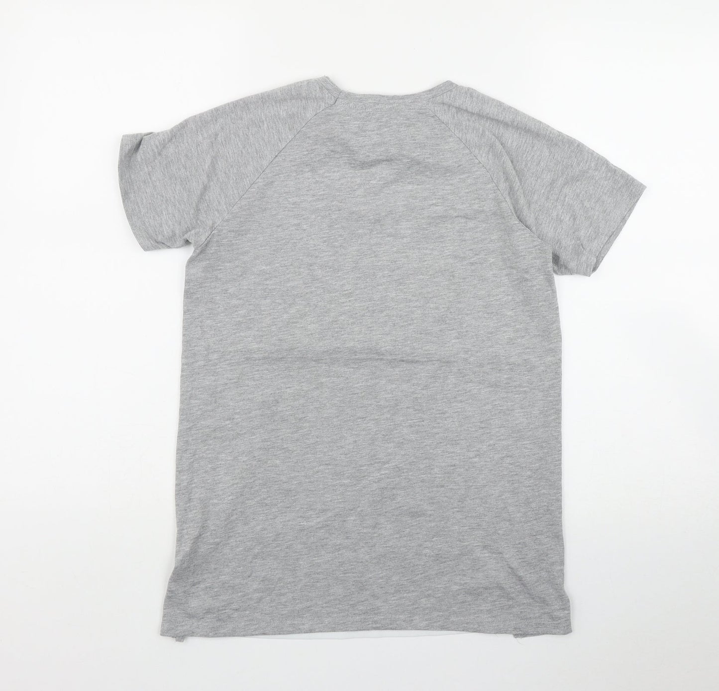 Womens UK Size 4 Atmosphere Grey Basic T-Shirt
