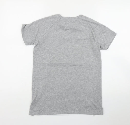 Womens UK Size 4 Atmosphere Grey Basic T-Shirt