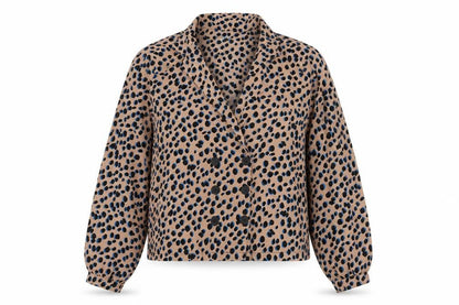 Womens UK Size 14 Boohoo Brown Basic Button-Up