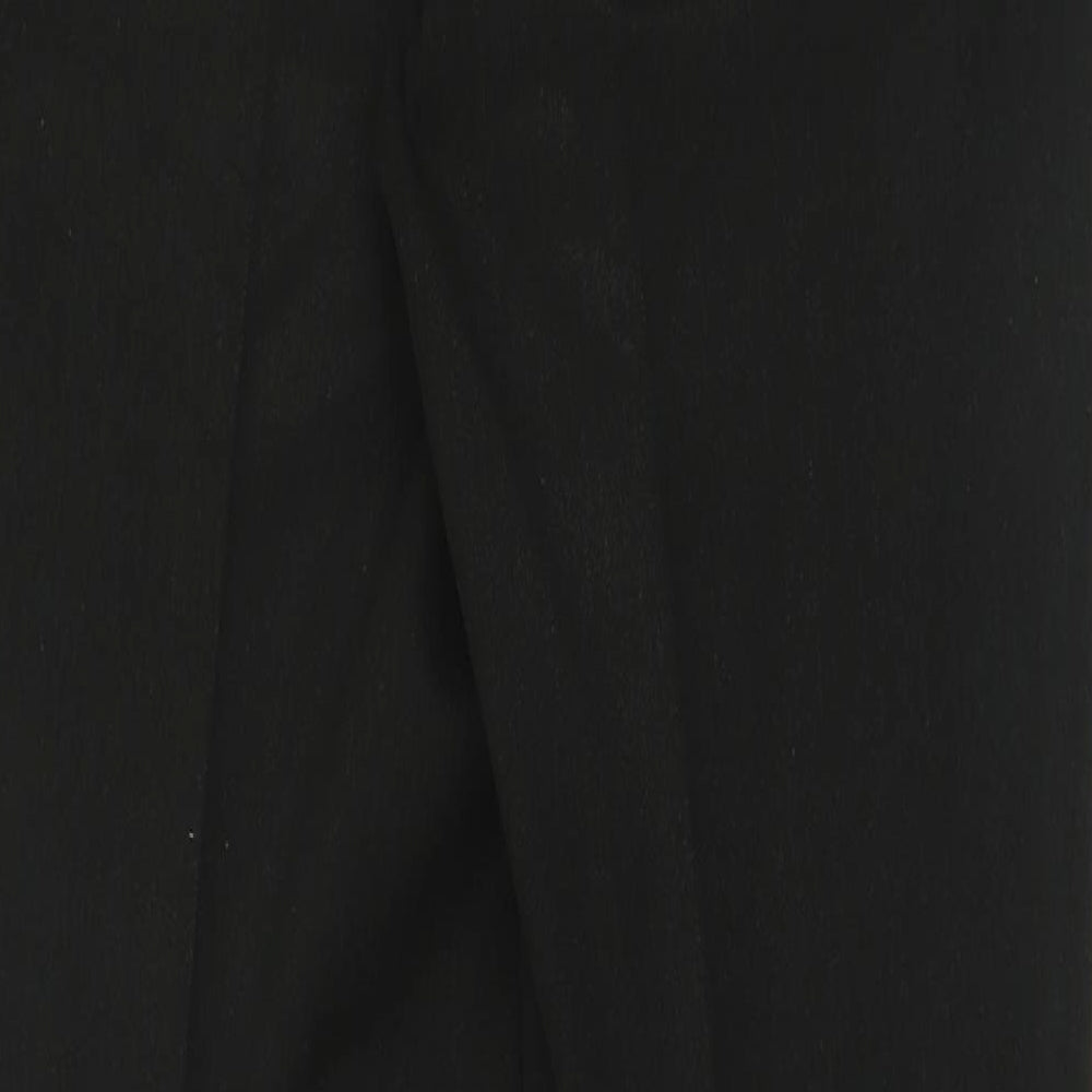 1880 Club Mens Black  Polyester Trousers  Size 32 L29 in Regular Button