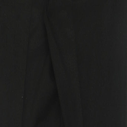 1880 Club Mens Black  Polyester Trousers  Size 32 L29 in Regular Button