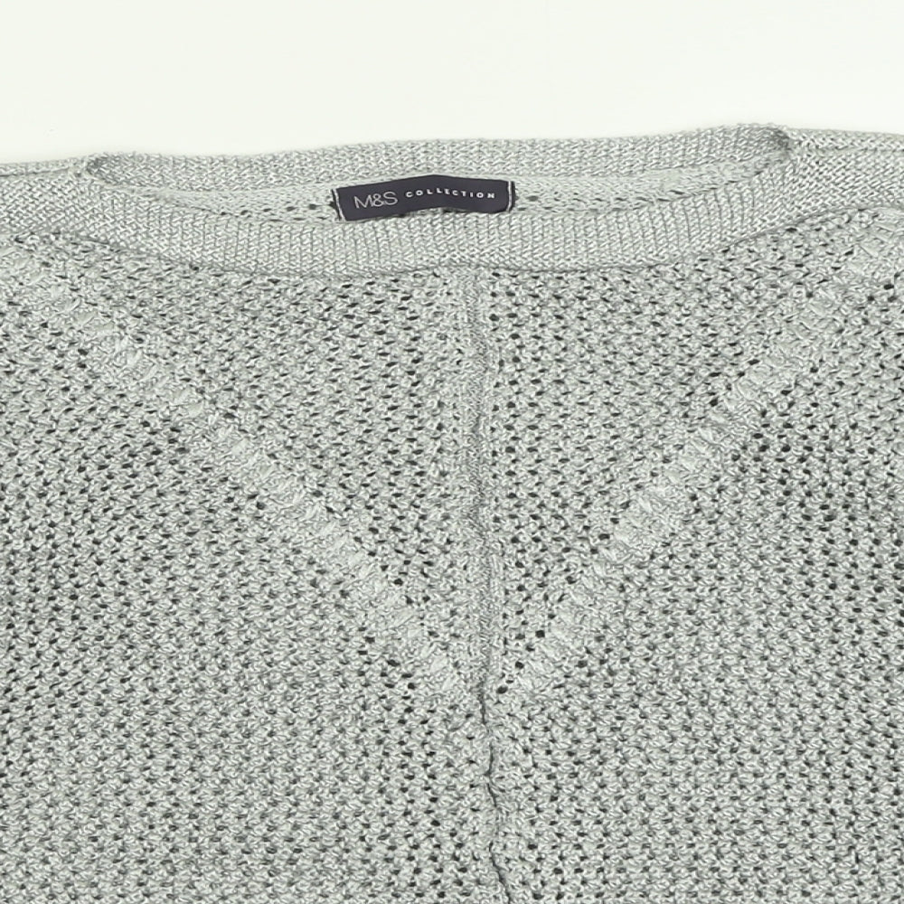 Womens UK Size 14 Marks and Spencer Green Pullover Jumper